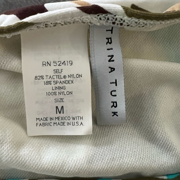 NWT Trina Turk printed string bikini separates  | Removable padding top size M - Picture 7 of 12